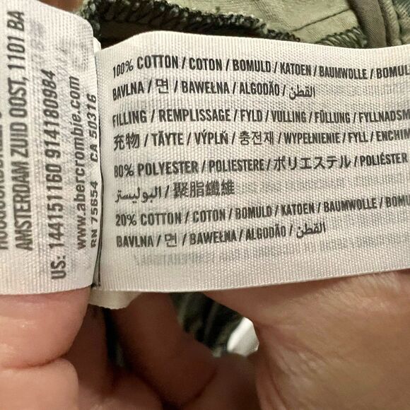 Abercrombie & Fitch Women’s Jacket Small Camo Full Zip Utility Field Cargo GUC - Picture 6 of 10